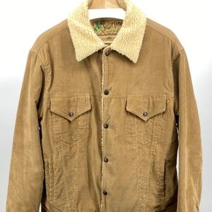 Sugar Cane Corduroy Sherpa Trucker Jacket